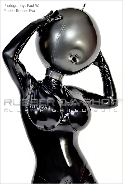 Inflatable ball hood Black and white sex tube